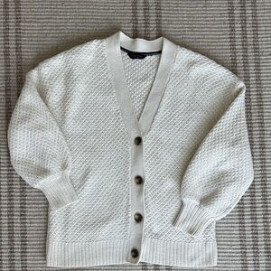 Denver Hayes Textured Cream Cardigan